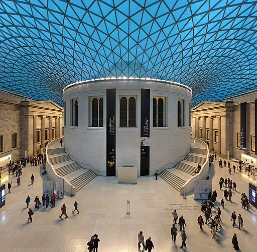  Panorama of the Great Court of the British Museum in London