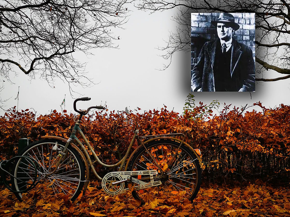 Bicycle; Flann O’Brien (Inset)