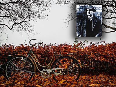 Bicycle; Flann O’Brien (Inset)