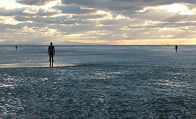 Crosby Beach, Another Place by Antony Gormley