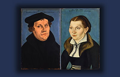 Diptych with the Portraits of Luther and his Wife