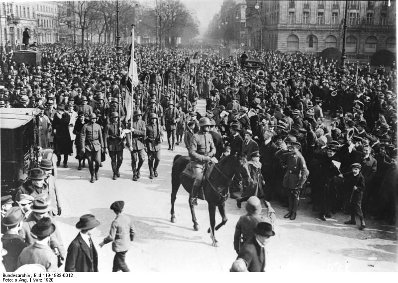 Entry of the naval brigade in Berlin, March 1920