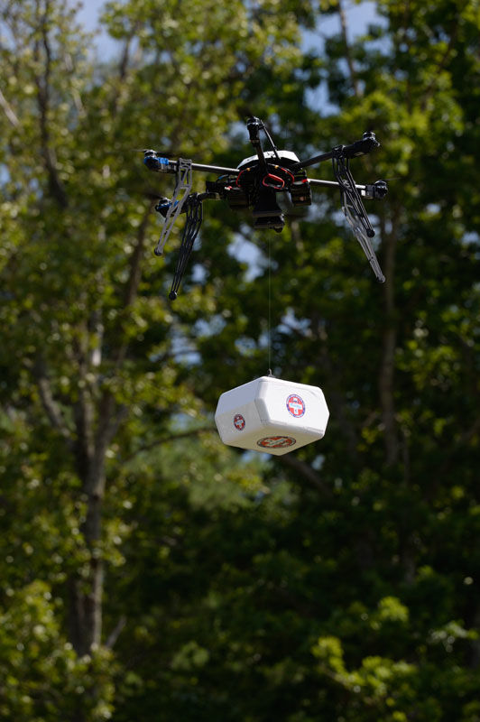 Flirtey drone delivery