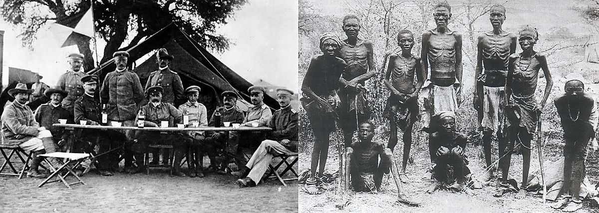 German Military Officers and Herero Survivors