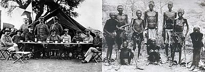 German Military Officers and Herero Survivors