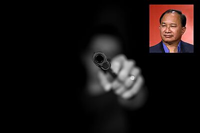 Gun in Greyscale and John Woo (inset)