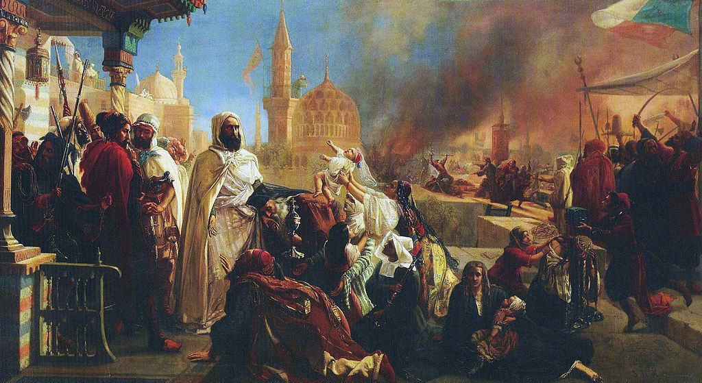 Jan-Baptist Huysmans, Abdelkader Protecting Christians in Damascus, 1861