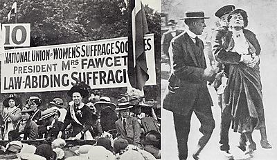Law-abiding Suffragists vs the Suffragettes