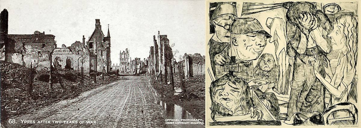 Max Beckmann and WW1 Destruction