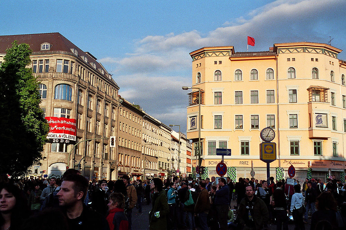 May Day in Berlin-Kreuzberg Oranienplatz