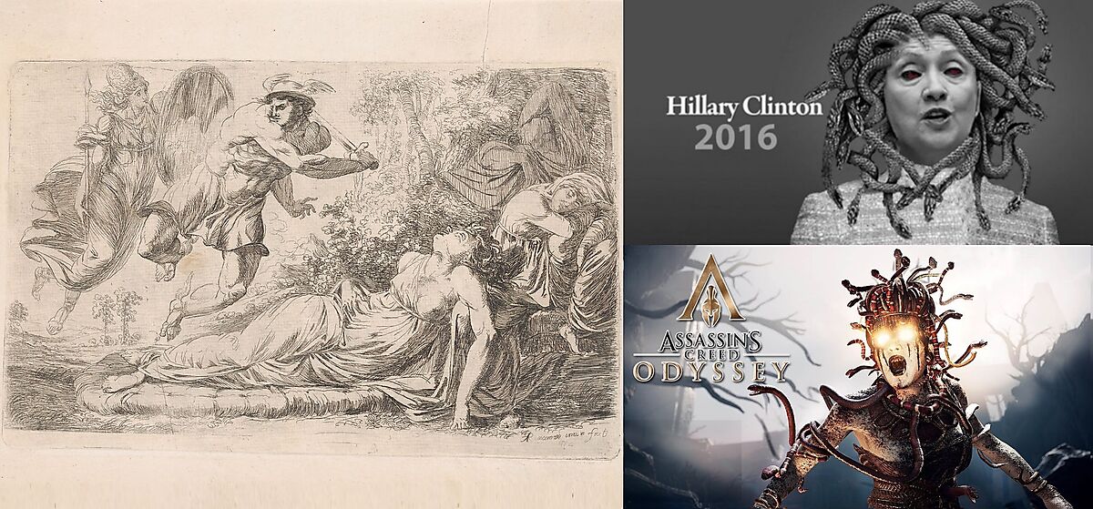 Perseus and the Sleeping Medusa (1774), Hillary Clinton & Assassin’s Creed