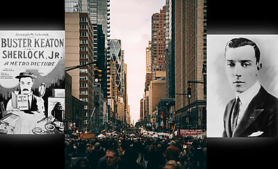 Sherlock Jr. Film Poster / New York Street / Buster Keaton
