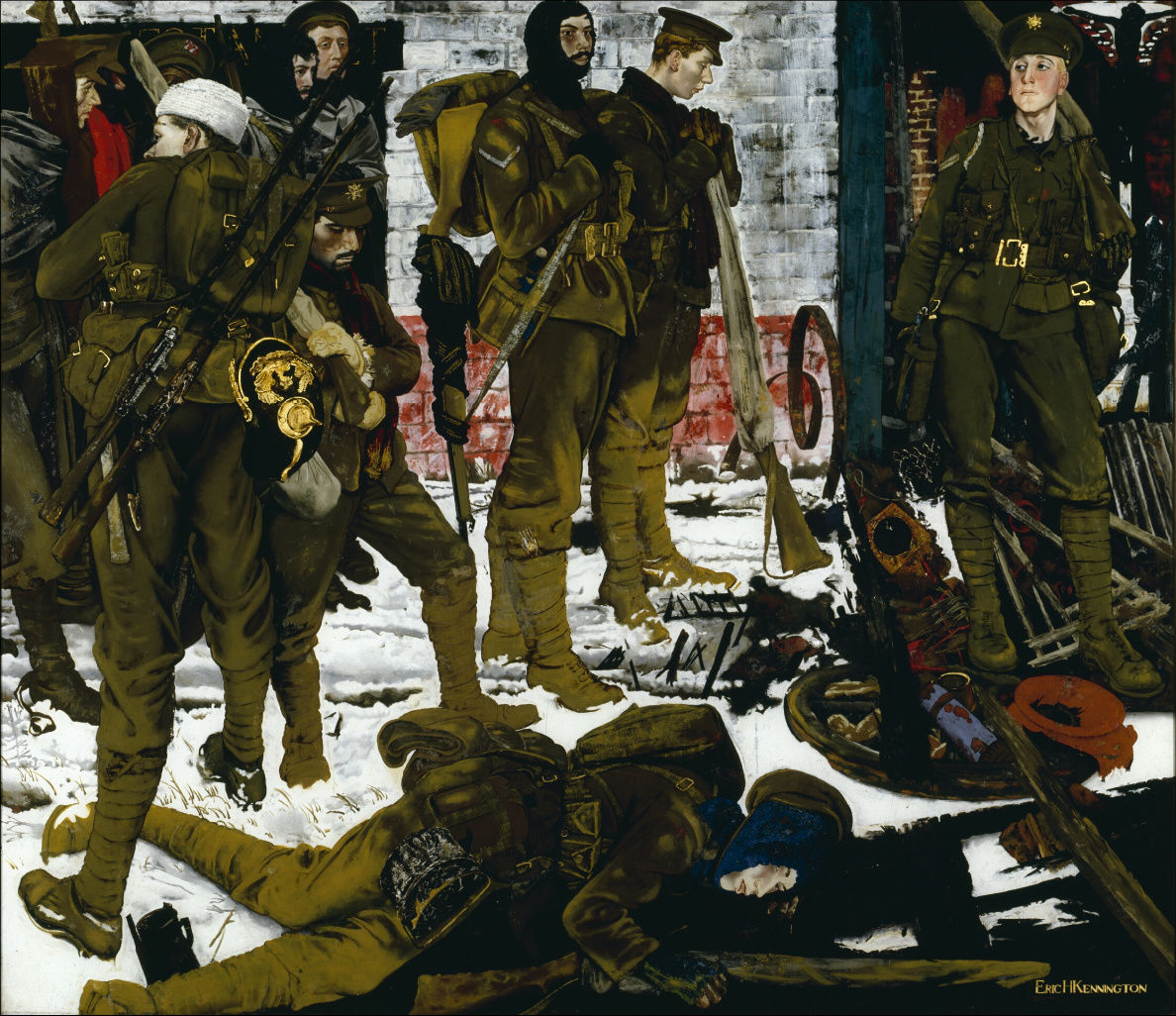 The Kensingtons at Laventie (1915) (Art.IWM ART 15661)